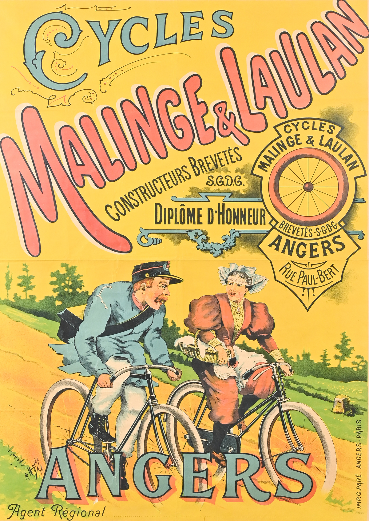 MALINGE LAULAN FRENCH BICYCLE 2eccf7