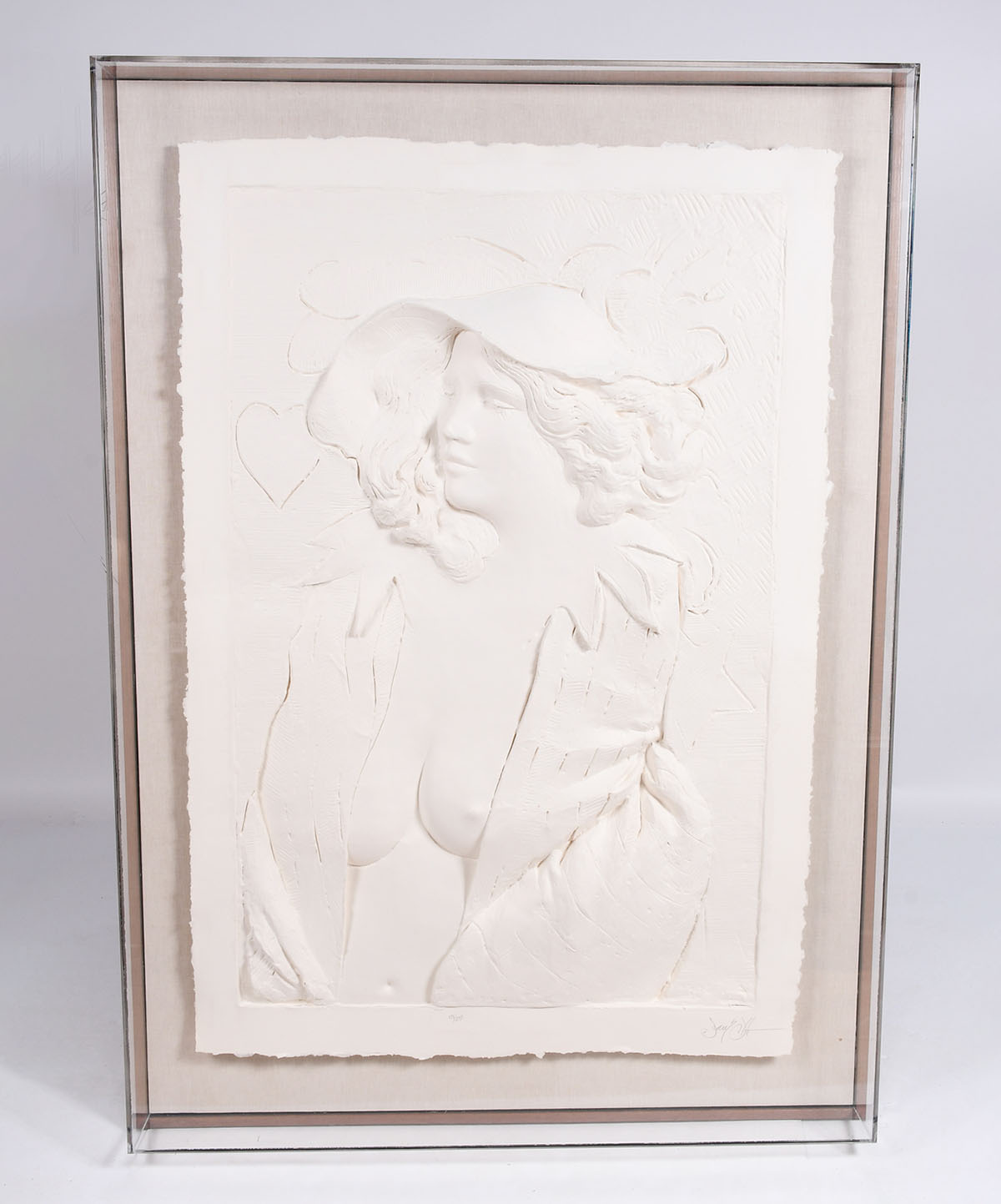 FRANK GALLO EMBOSSED CAST PAPER SCULPTURE