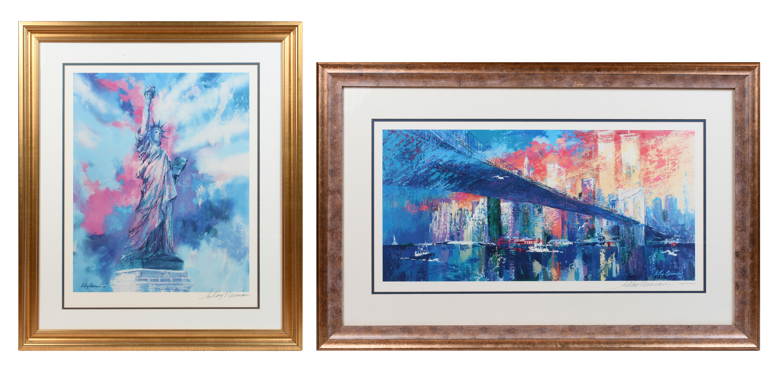 TWO SIGNED LEROY NEIMAN OFFSET 2ecd39