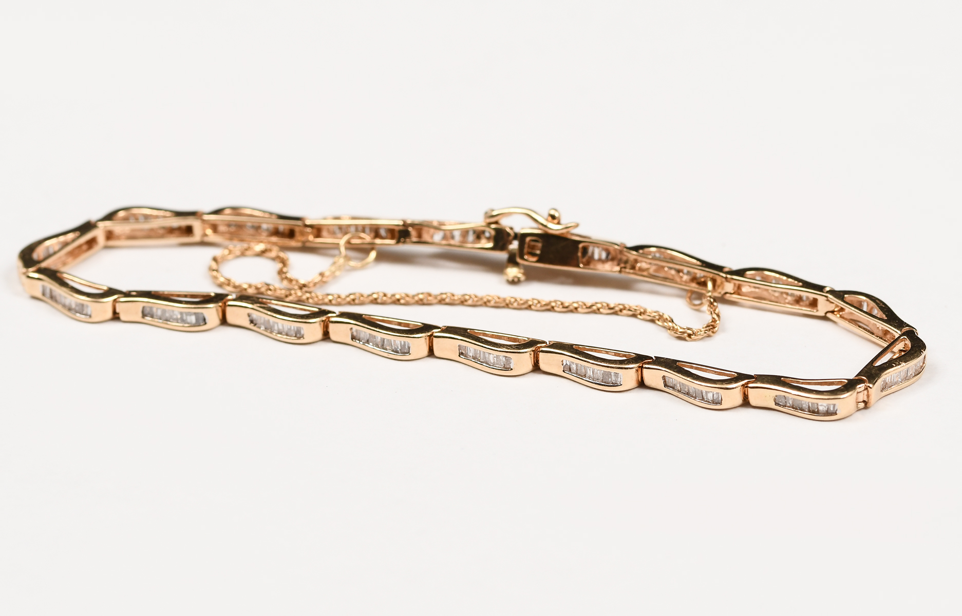 14K 1.50 CTW DIAMOND BRACELET: