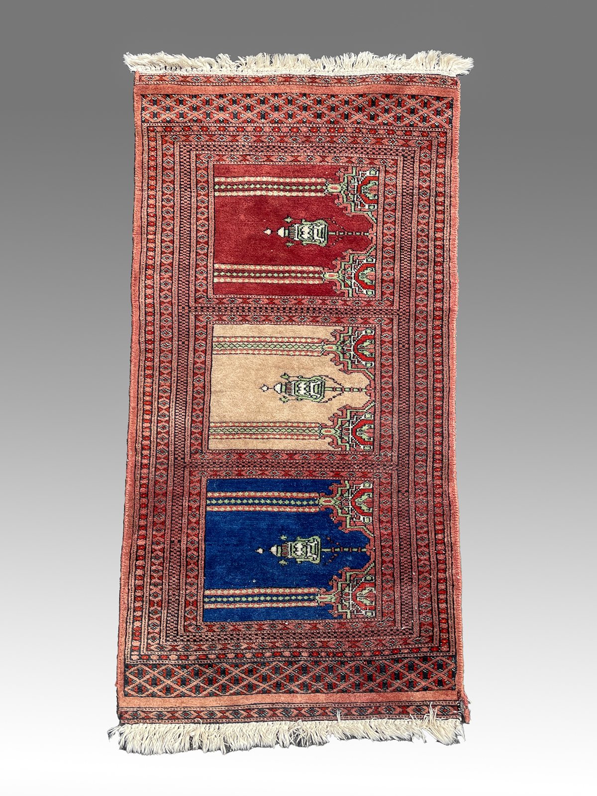 ESTATE ORIENTAL CARPET PRAYER RUG