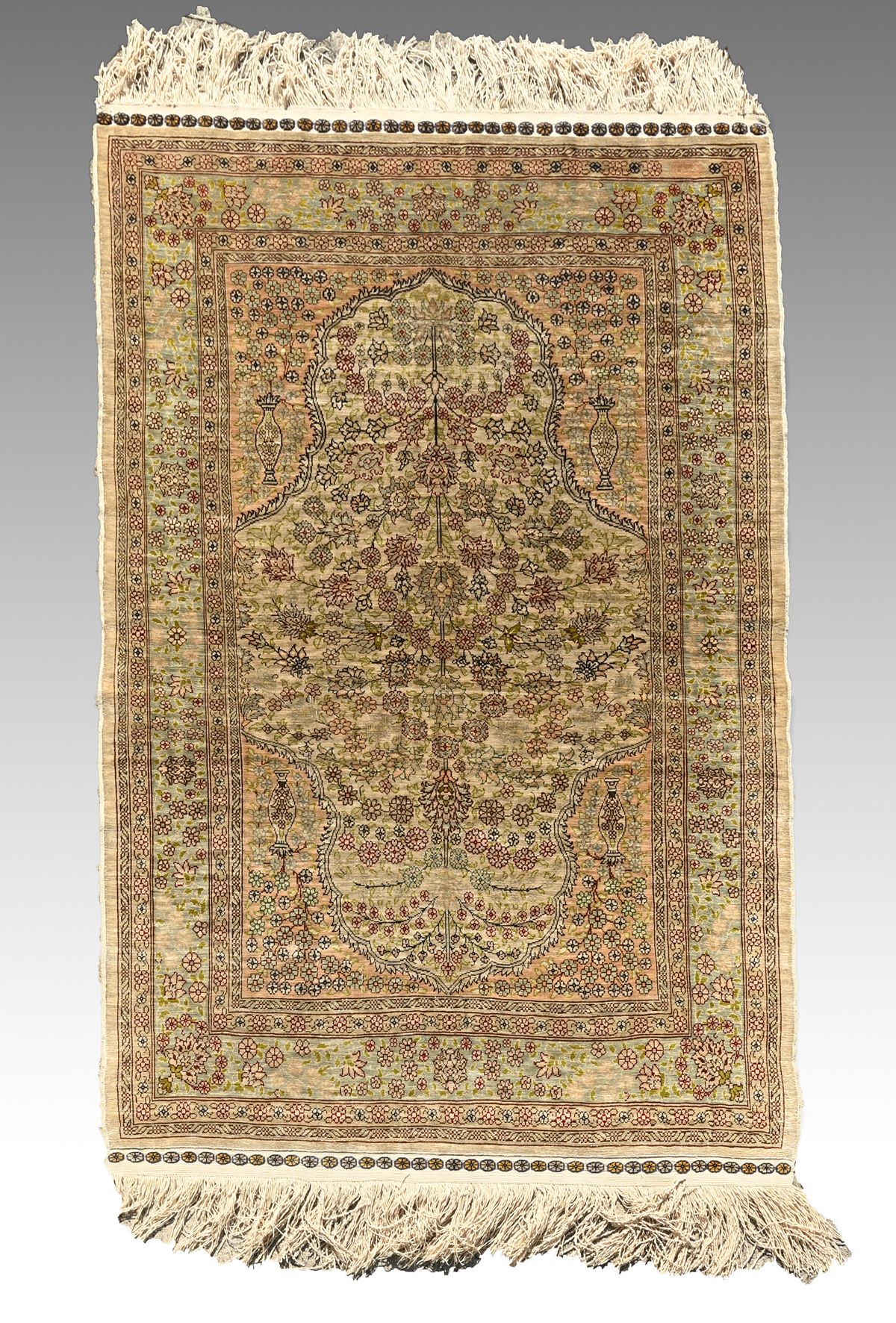 TURKISH FINELY HAND KNOTTED HEREKE 2eceb3