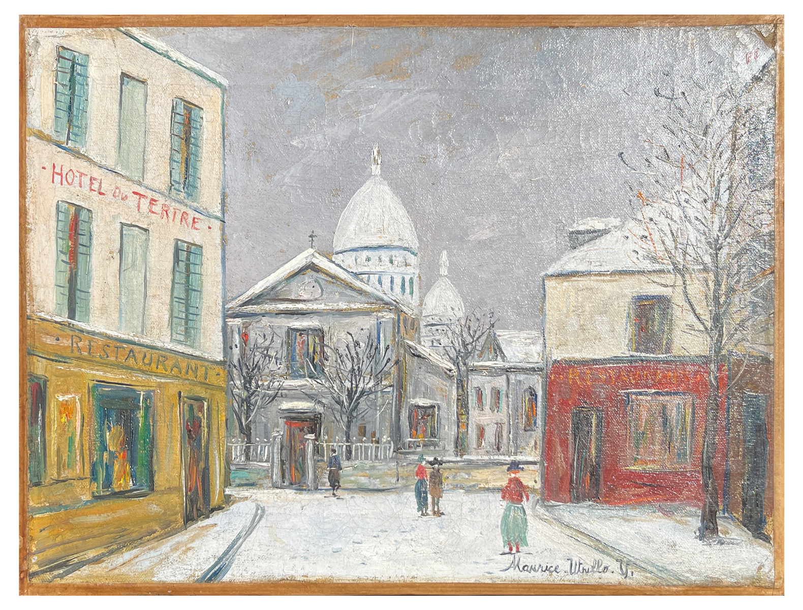 OIL CANVAS PAINTING AFTER UTRILLO  2eced6