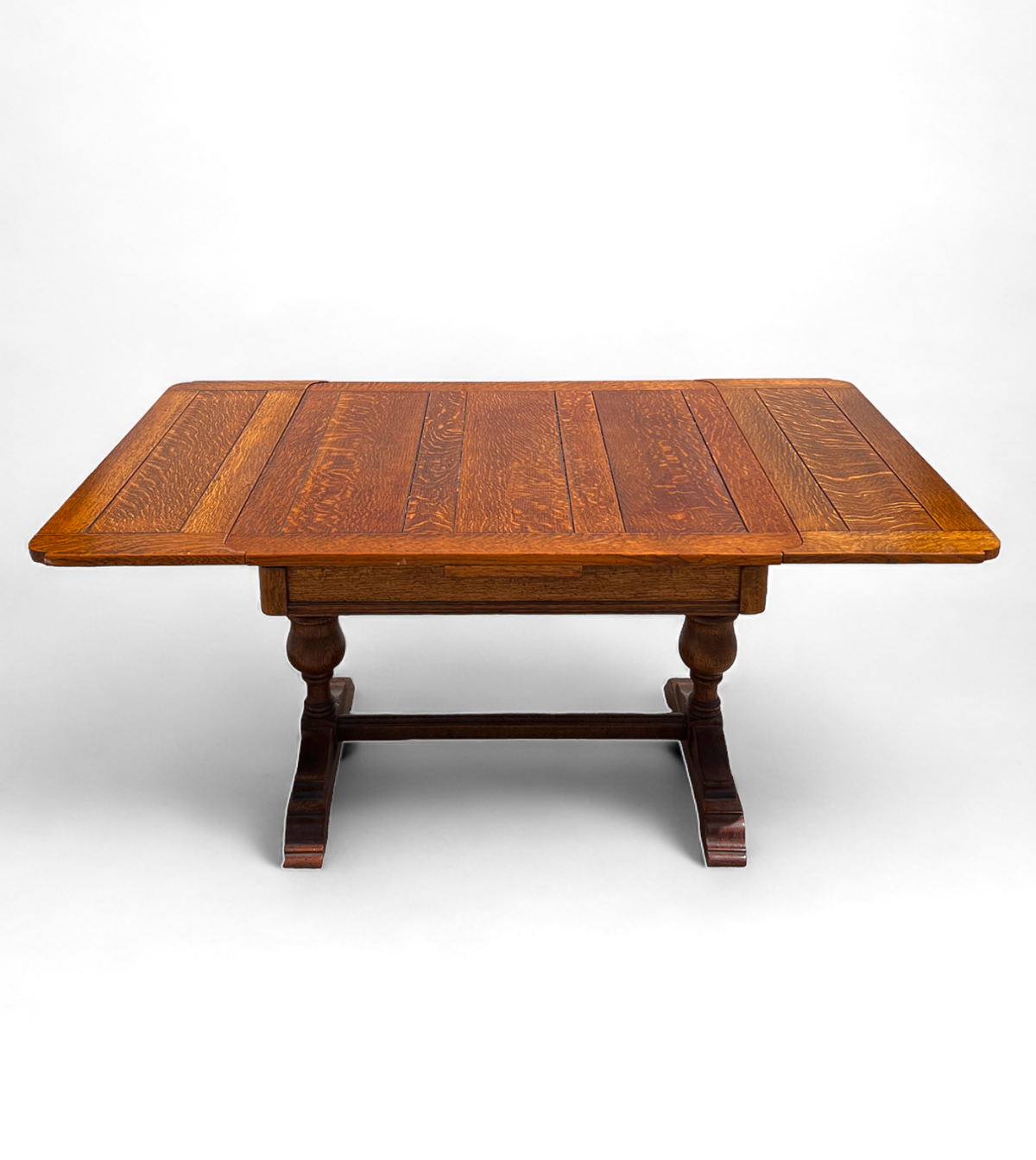 QUARTER SAWN OAK PUB TABLE Extendable  2ecf48