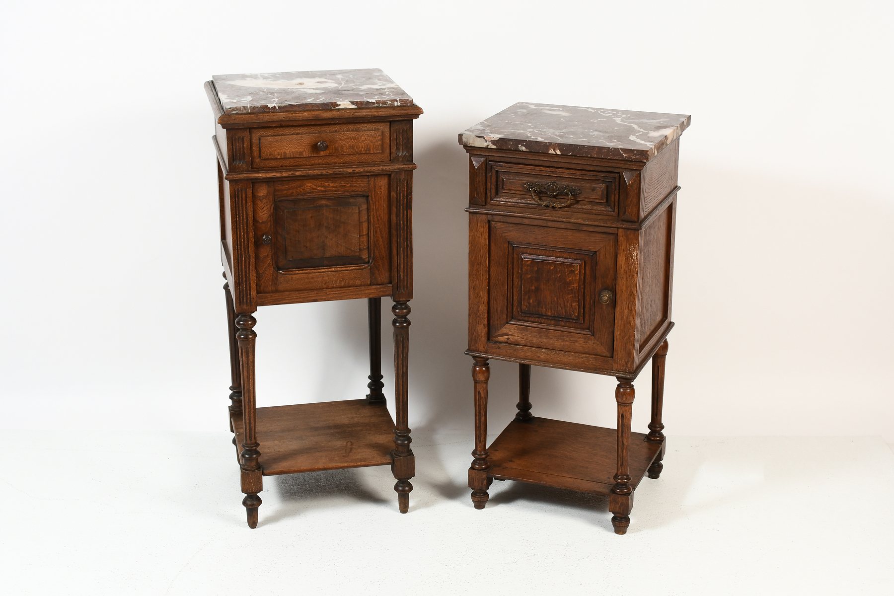 2 MARBLE TOP STANDS Two bedside 2ecf4b