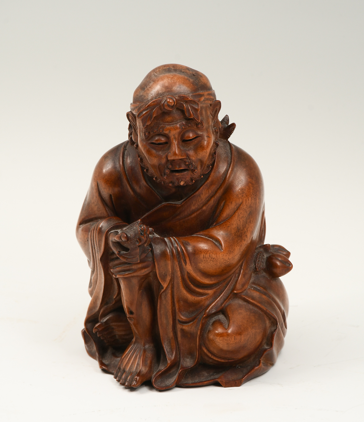 CARVED BOXWOOD CHINESE IMMORTAL 2ecf81