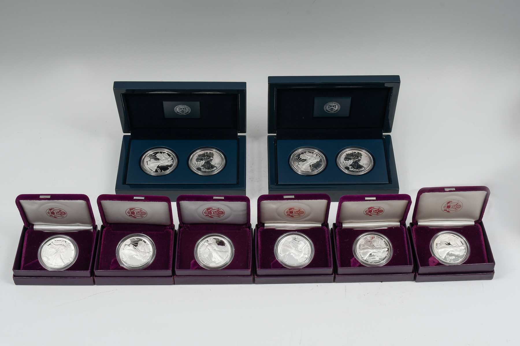 8 PC UNITED STATES MINT SILVER 2ecfa7