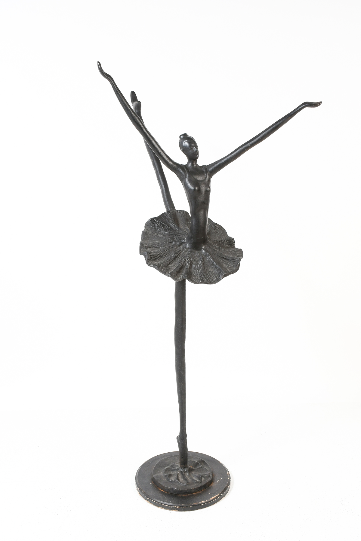 LARGE BRONZE BALLERINA SCULPTURE: