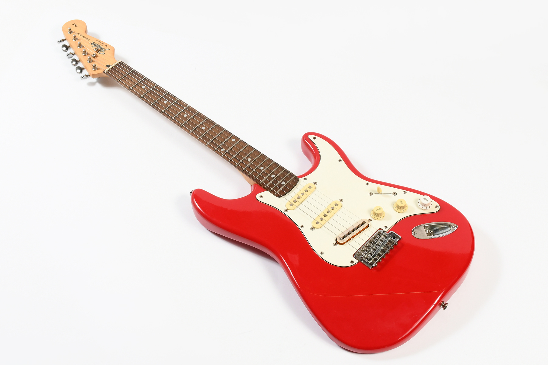 RED FENDER STRATOCASTER ELECTRIC 2ed030