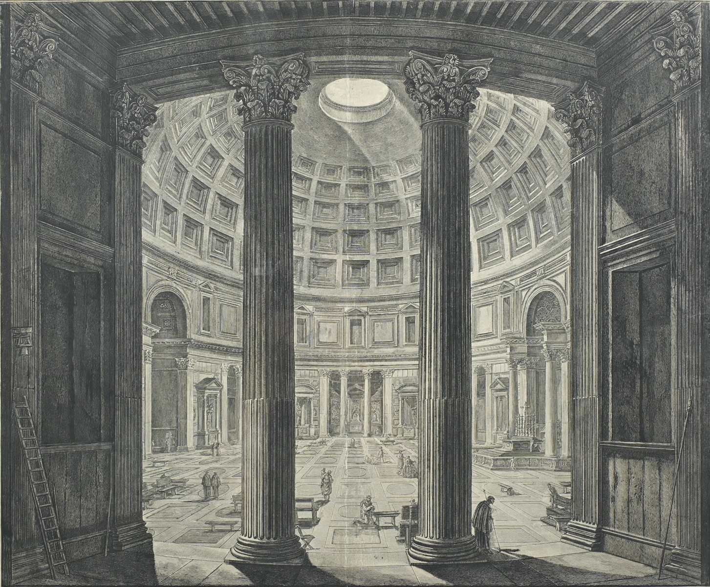 PIRANESI ENGRAVING PANTEON: ''Vedutta