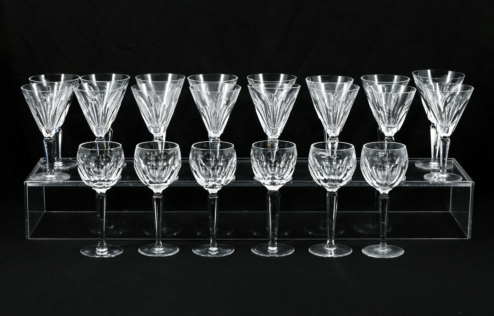 22 PC WATERFORD CRYSTAL STEMWARE  2ed109