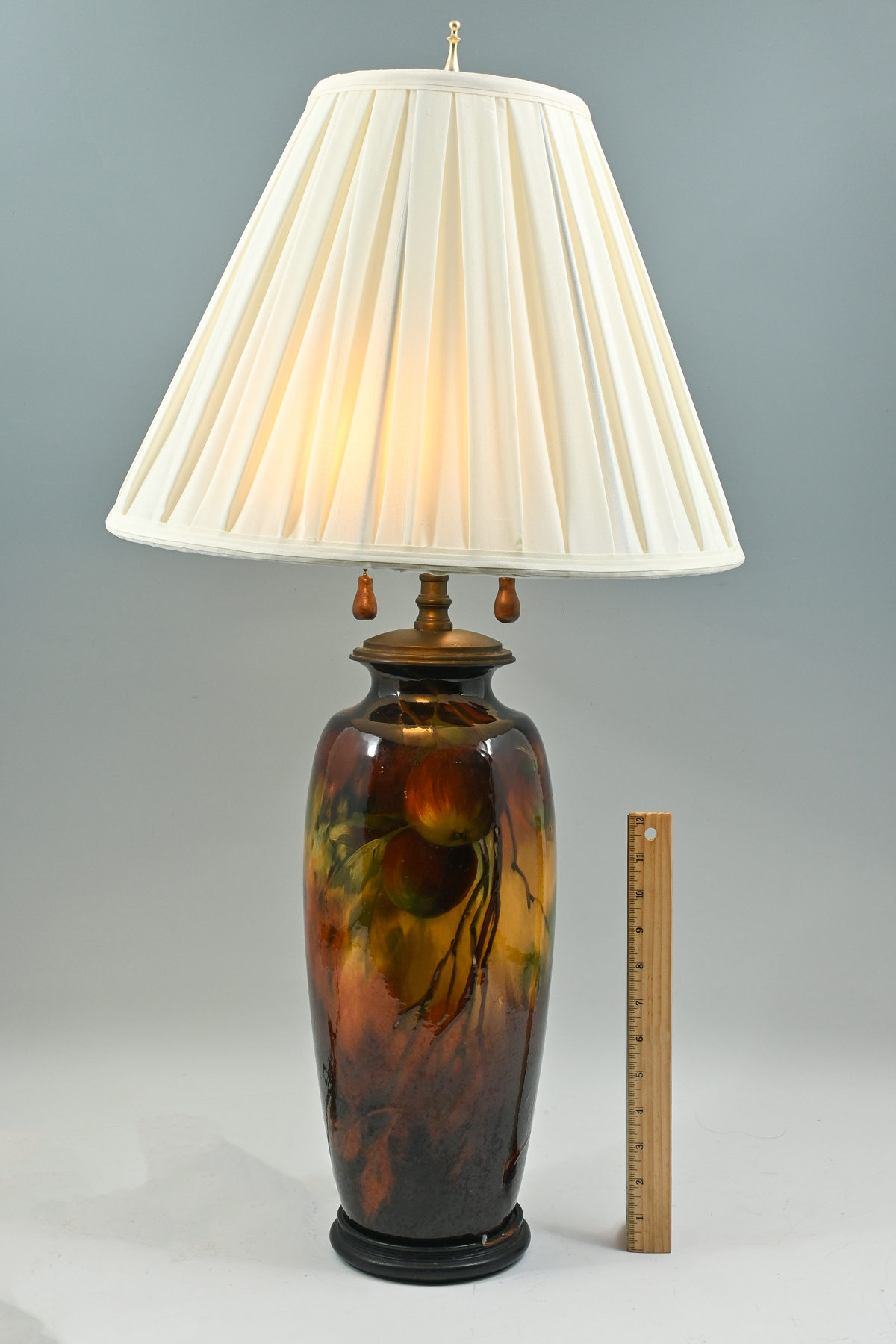 WELLER POTTERY LOUWELSA LAMP SIGNED 2ed10d