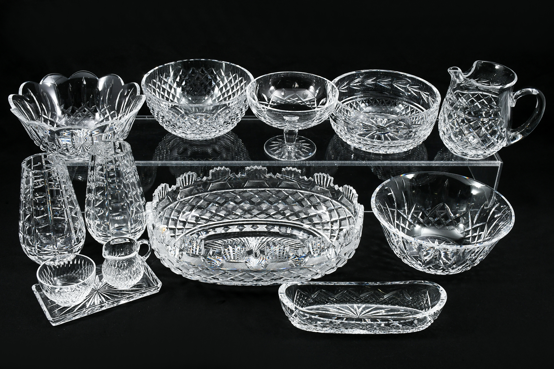 13 PC. WATERFORD GLASS TO INCLUDE