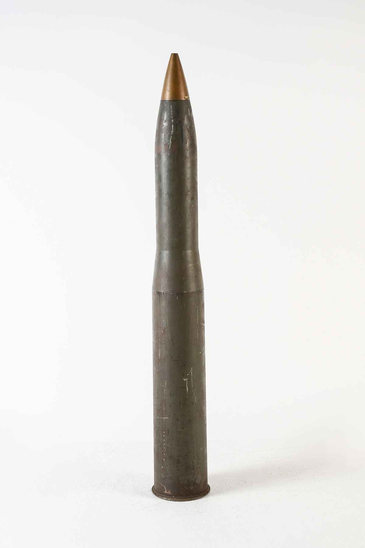 WWII 90 MM INERT M-12 DRILL CARTRIDGE: