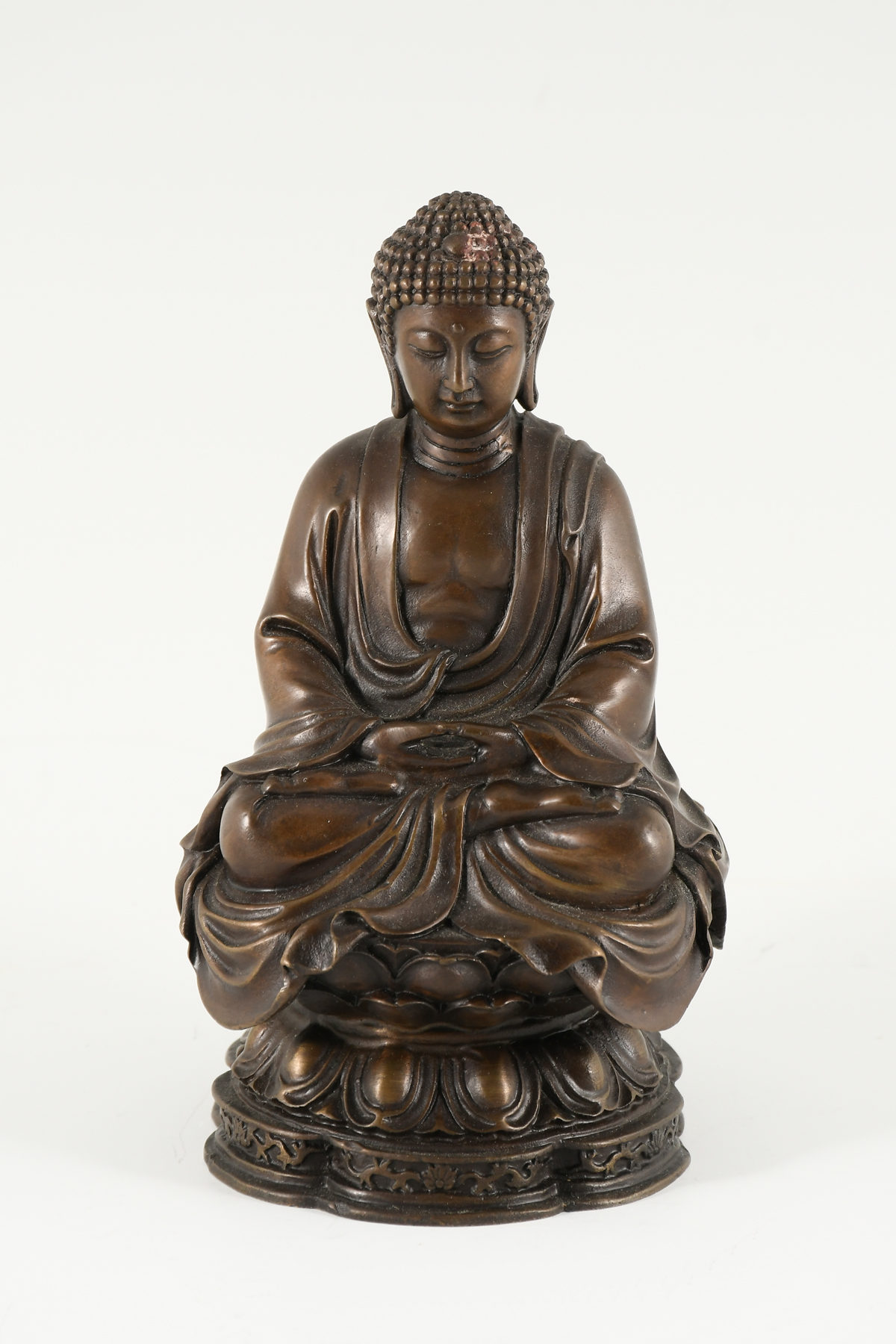 FINE CHINESE TIBETAN BRONZE BUDDHA