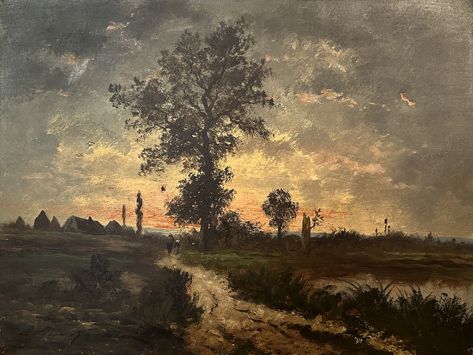 END OF DAY EUROPEAN LANDSCAPE PAINTING