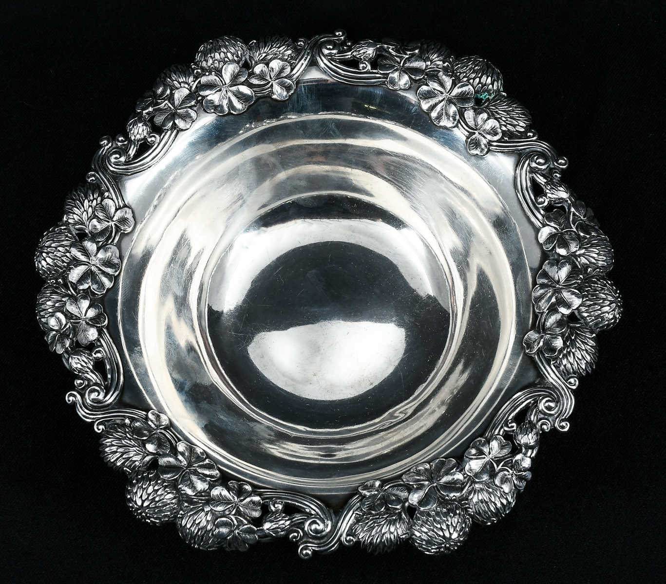 STERLING TIFFANY & CO. CLOVER BOWL: