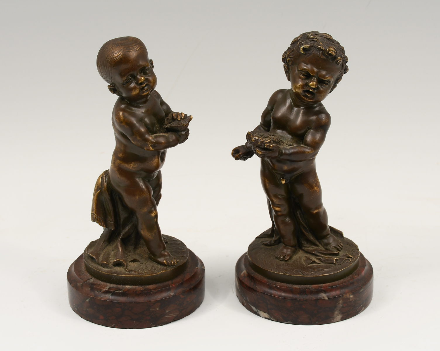 TWO BRONZE BABY SCULPTURES BY PIGALLE  2ed186