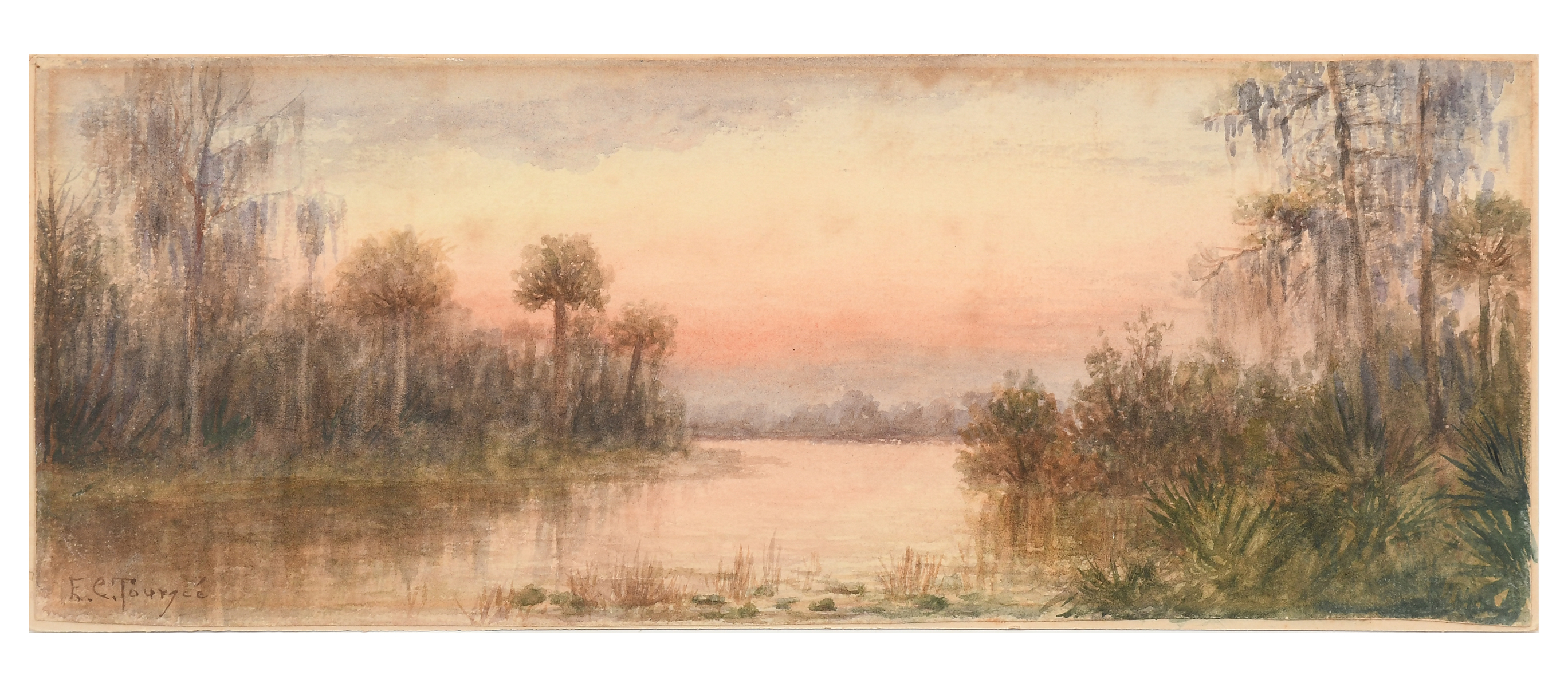 TOMOKA RIVER PAINTING SIGNED E.C.