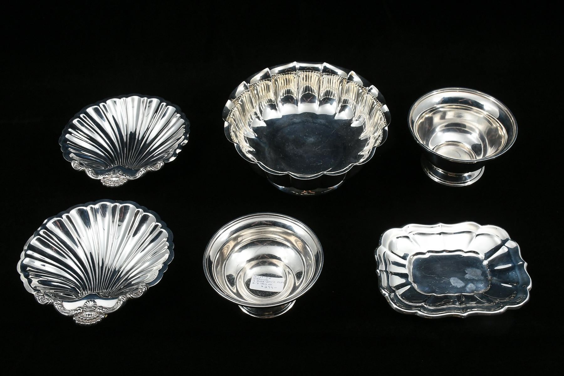 6 PC MISCELLANEOUS STERLING BOWLS  2ed257