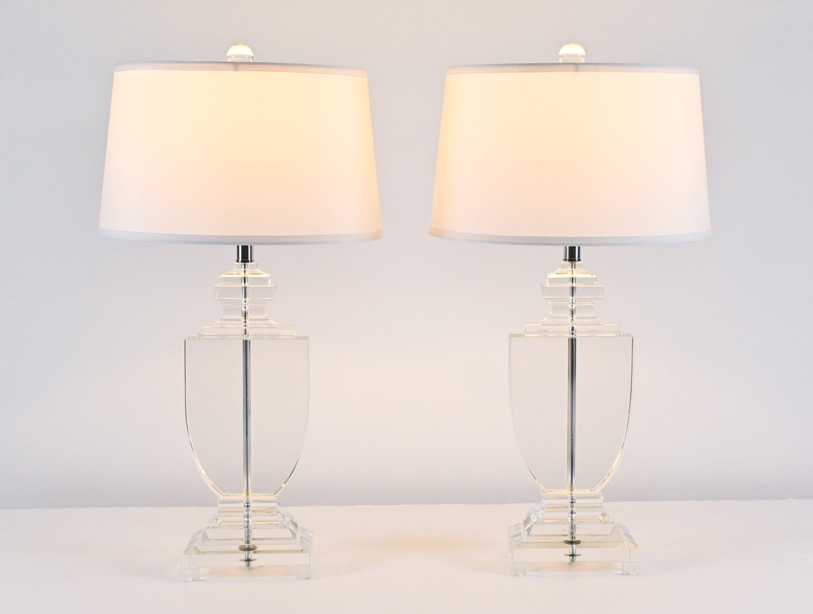 PR FINE CRYSTAL LAMPS A pair 2ed33e