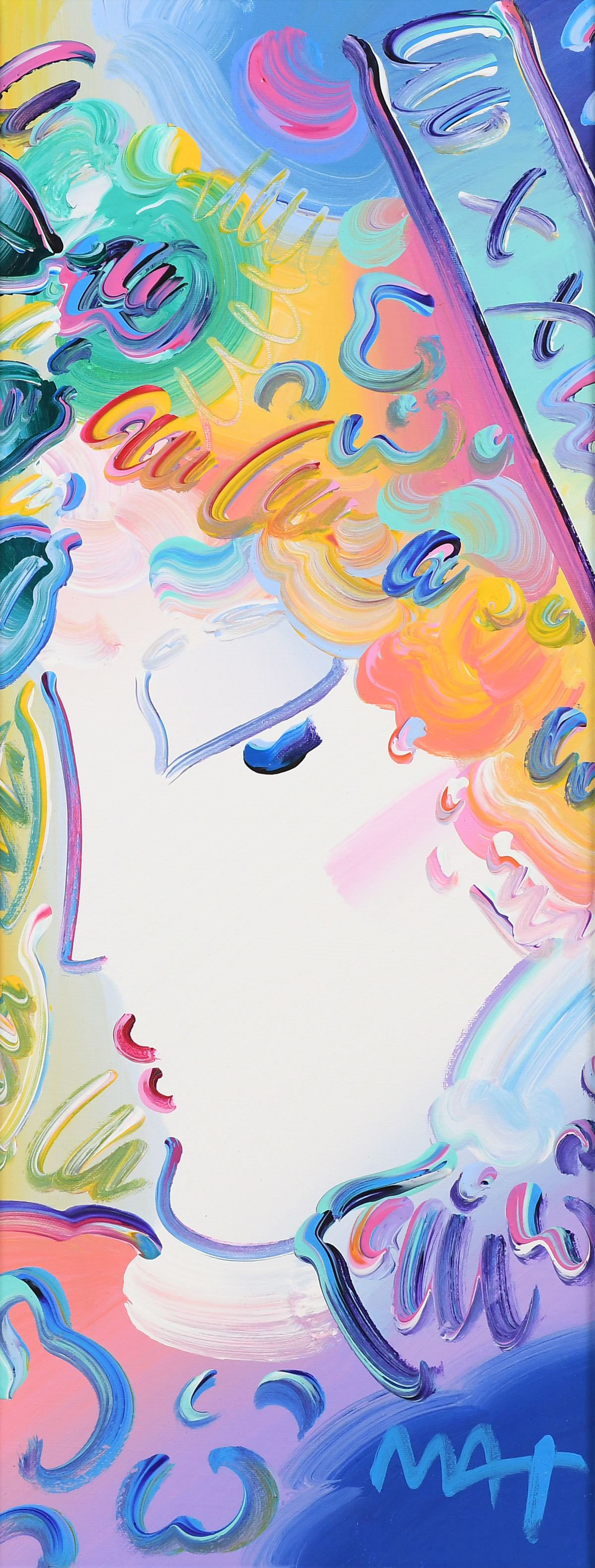 PETER MAX ''BLUSHNG BEAUTY'' ORIGINAL