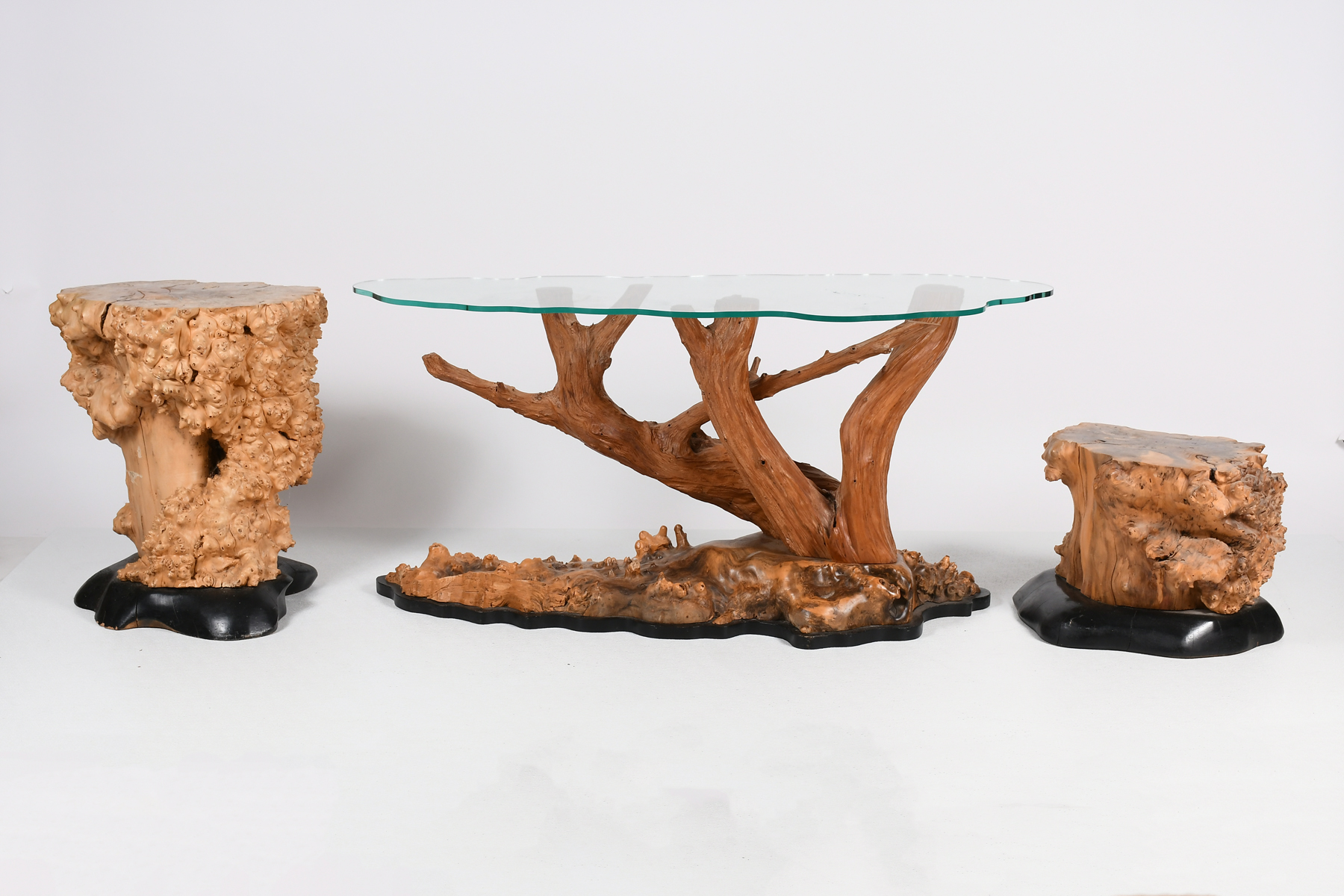 3 CYPRESS ROOT TABLES Includes 2ed41d