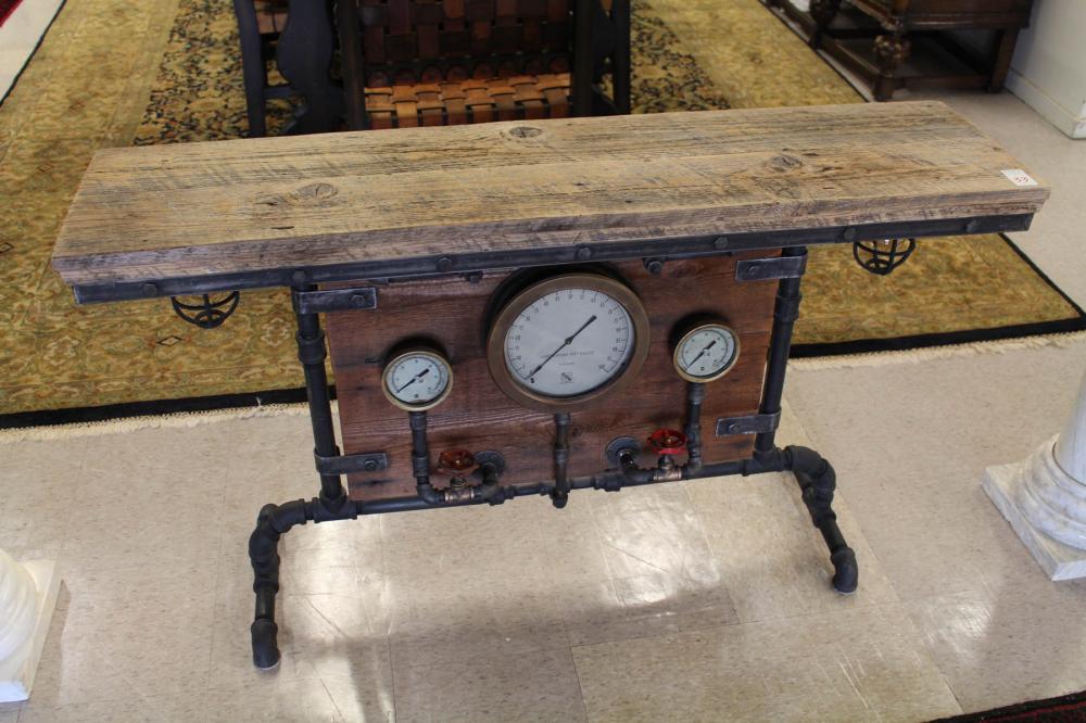 GLENN SCHEUBREIN STEAMPUNK SOFA/CONSOLE