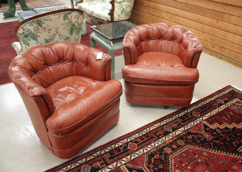 PAIR OF DREXEL CLUB CHAIRSPAIR