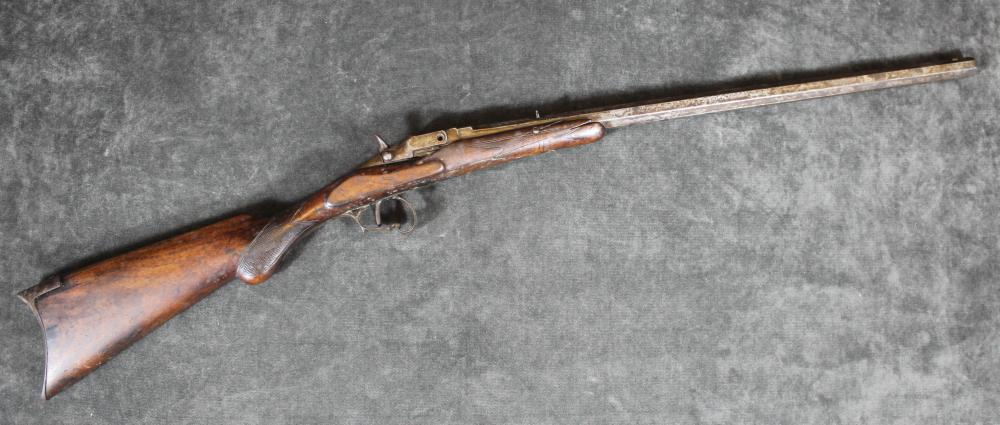 TWO ANTIQUE BELGIUM SINGLE SHOT RIFLESTWO