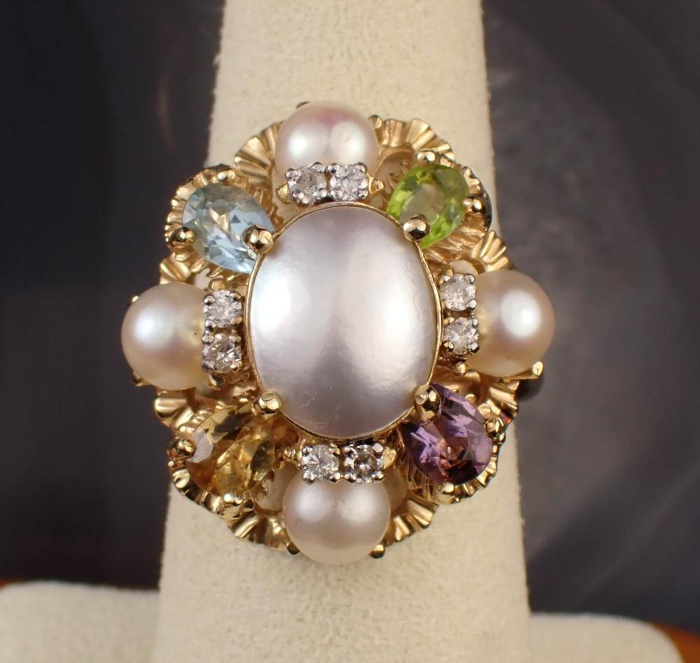 PEARL, COLOR GEMSTONE AND FOURTEEN