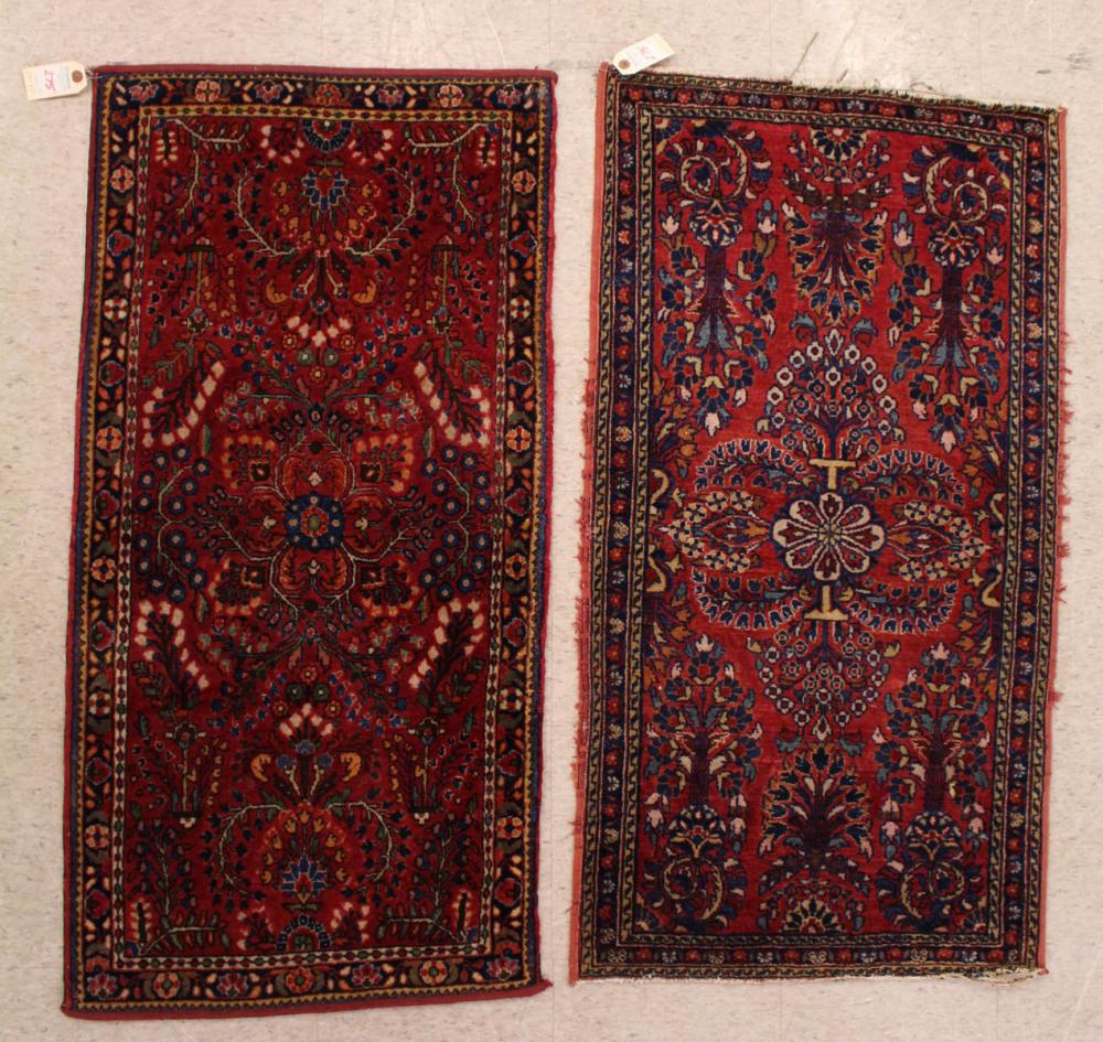 TWO SEMI ANTIQUE PERSIAN SAROUK 2ed561