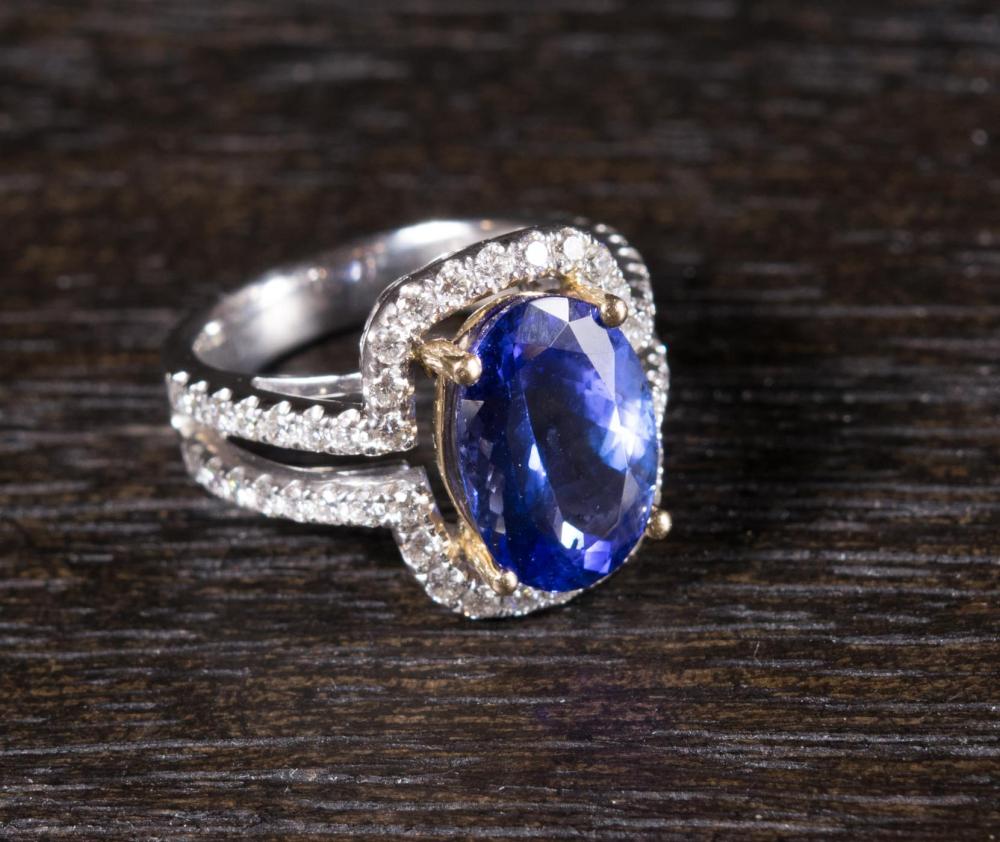 TANZANITE DIAMOND AND PLATINUM 2ed5cb