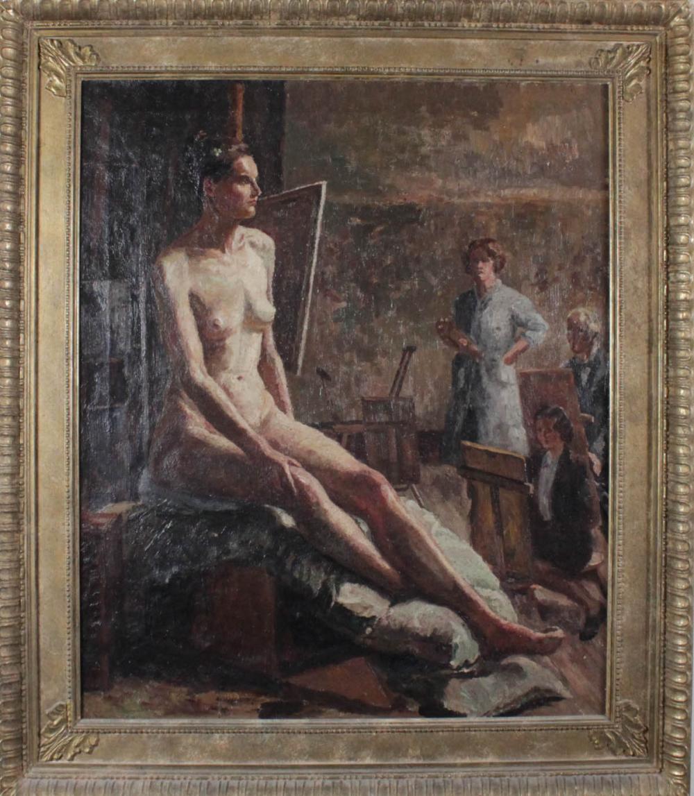 NUDE STUDIO MODEL OIL ON CANVASNUDE 2ed5d6