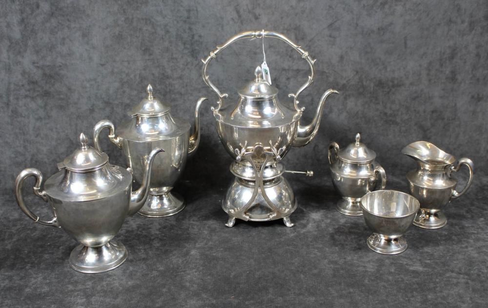 SEVEN-PIECE STERLING SILVER COFFEE &