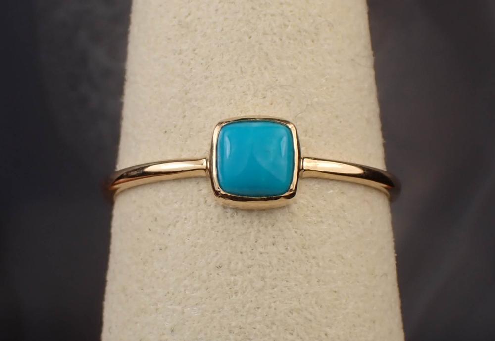 TURQUOISE AND FOURTEEN KARAT GOLD 2ed644