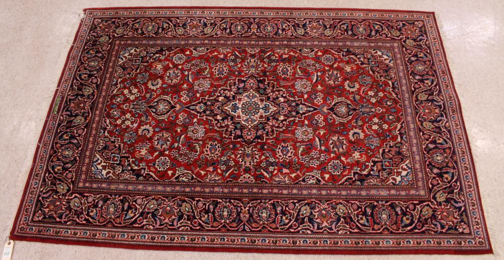 HAND KNOTTED PERSIAN AREA RUGHAND