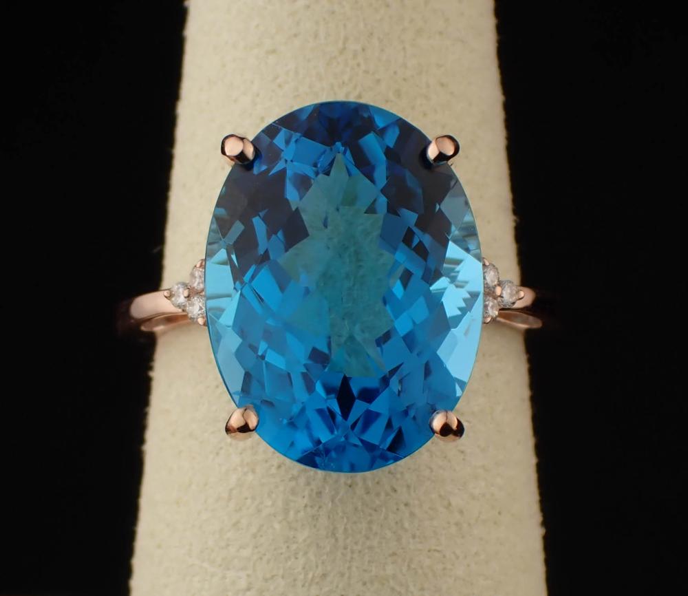 BLUE TOPAZ DIAMOND AND FOURTEEN 2ed671