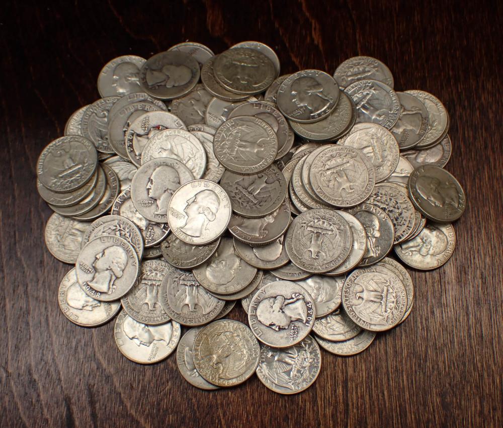 U.S. SILVER WASHINGTON QUARTERS