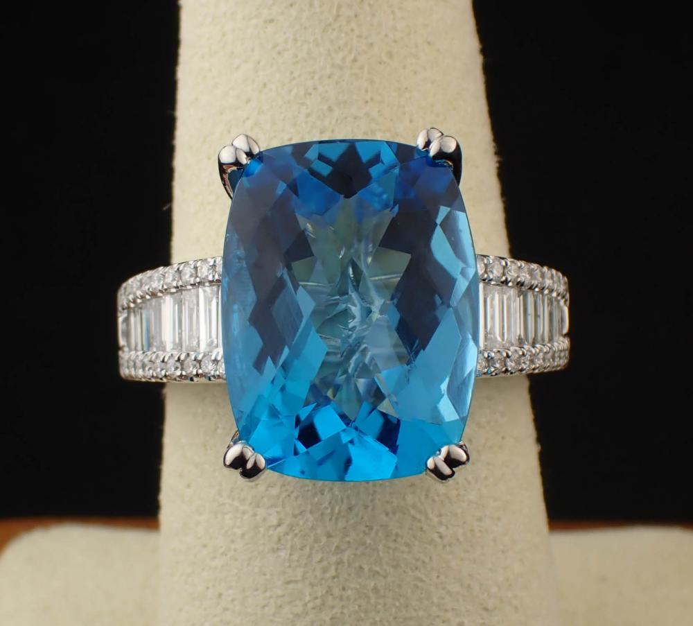 BLUE TOPAZ DIAMOND AND EIGHTEEN 2ed6db