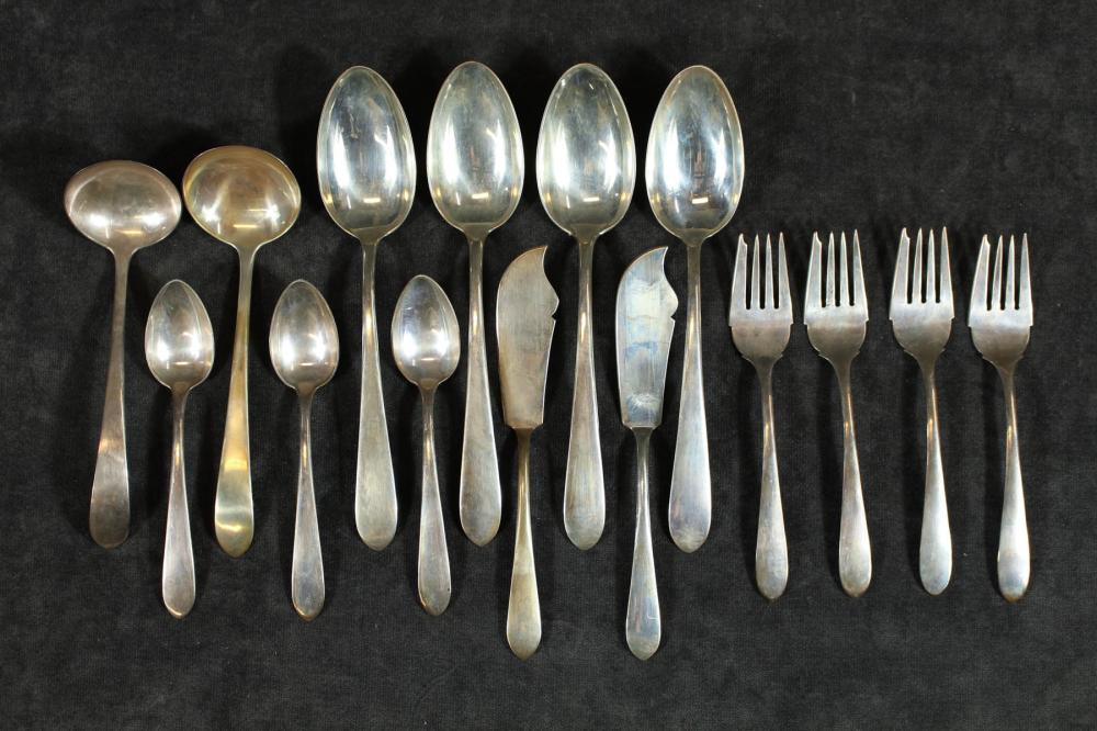 PARTIAL STERLING SILVER FLATWARE 2ed6d5
