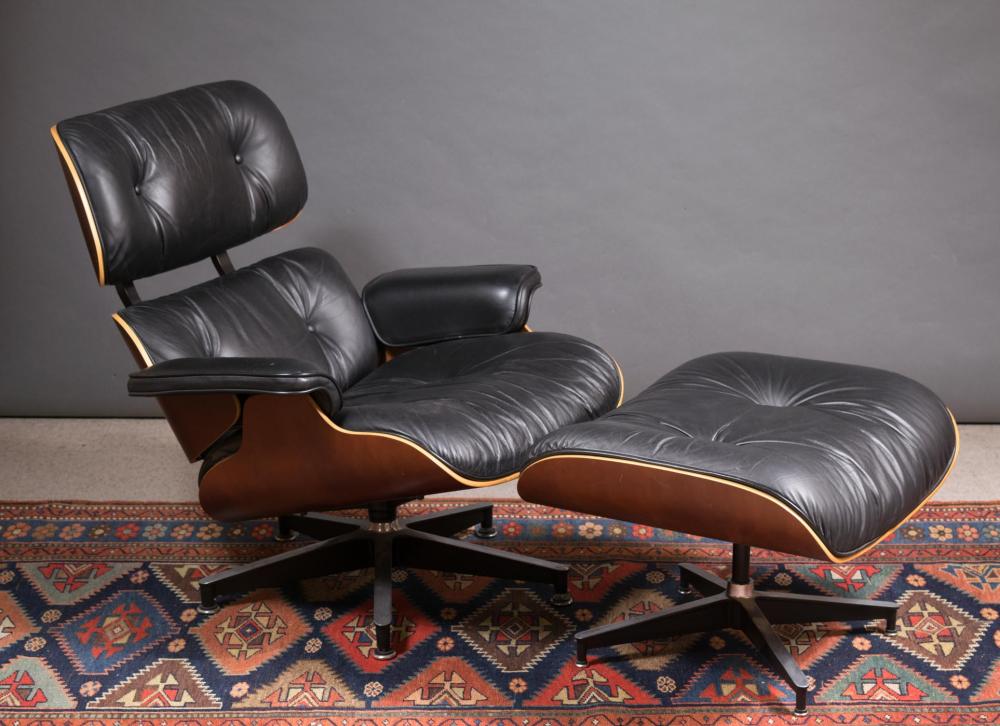 EAMES LOUNGE CHAIR (670) AND OTTOMAN