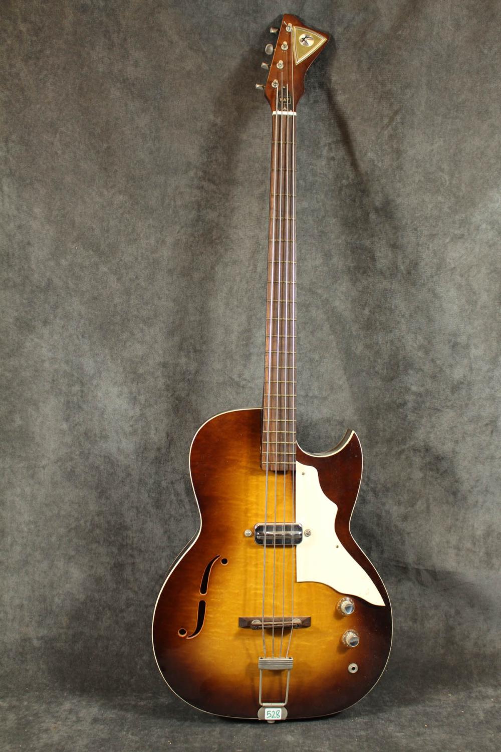 KAY HOLLOW BODY ELECTRIC BASS GUITAR