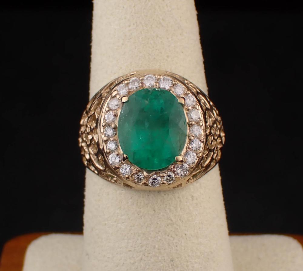 EMERALD DIAMOND AND FOURTEEN KARAT 2ed7cc