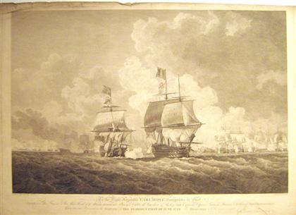 1 piece.  (British Naval Battle Engraving.)