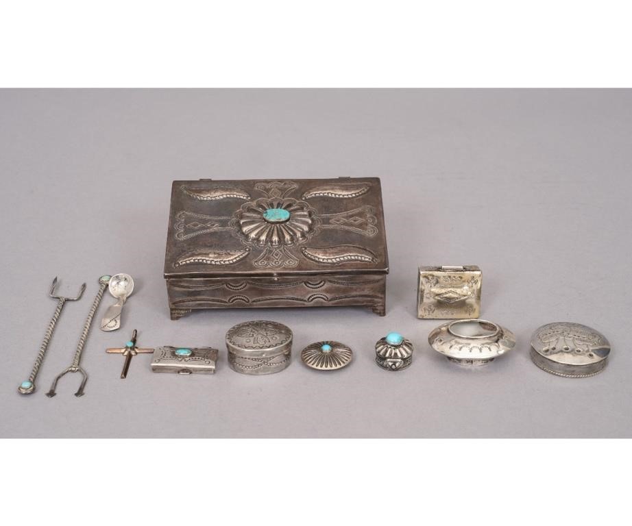 Mexican silver small storage box 2eb70d