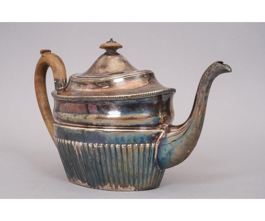 Georgian silver teapot by Peter, Anne