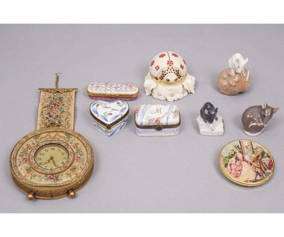 Small porcelains to include a French 2eb75c