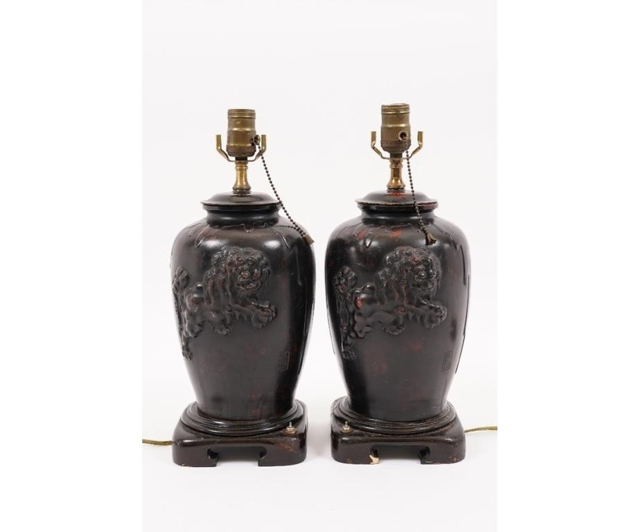 Pair of Asian bronze vases made 2eb7dc