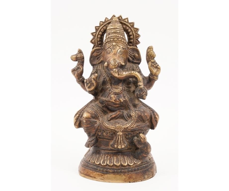 Tibetan cast bronze Ganesha Buddha 2eb7df